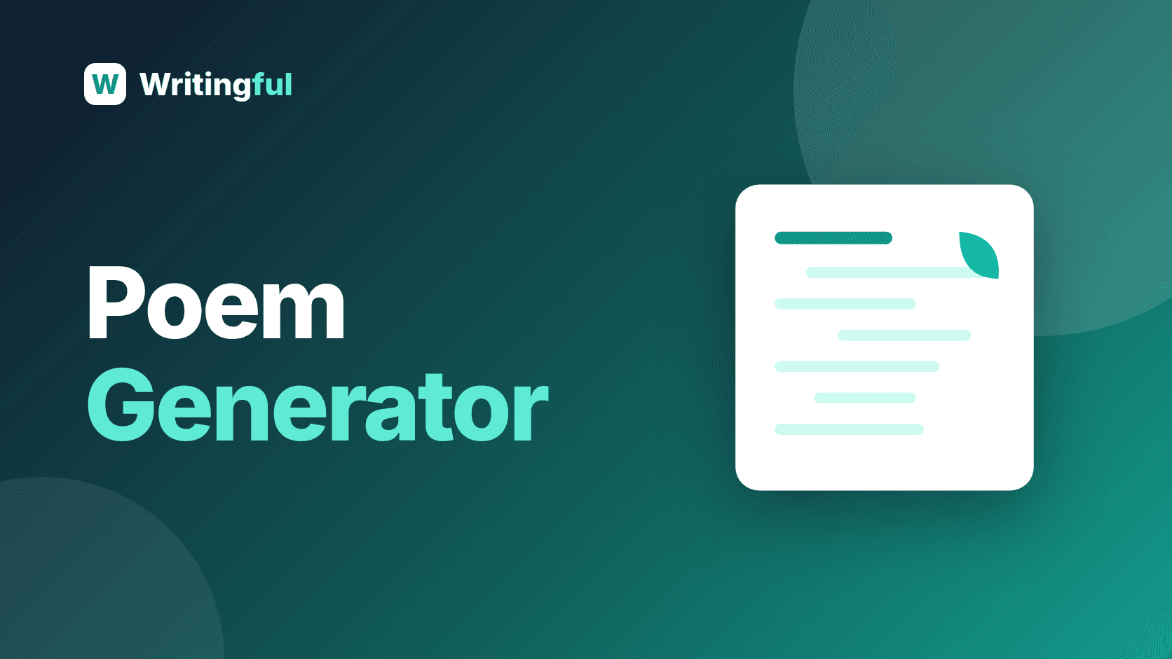 Free Poem Generator
