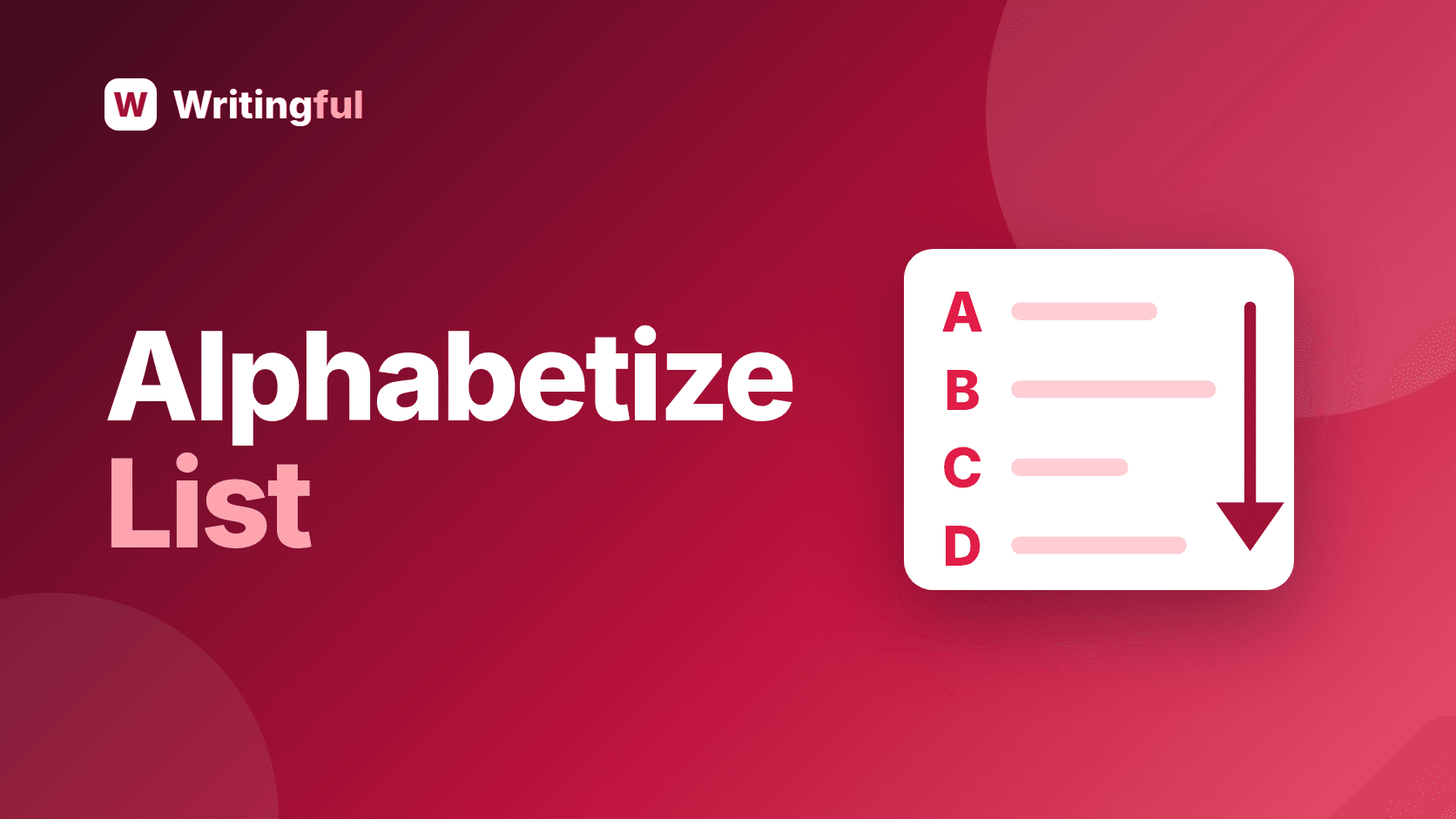 Free Alphabetize List Tool