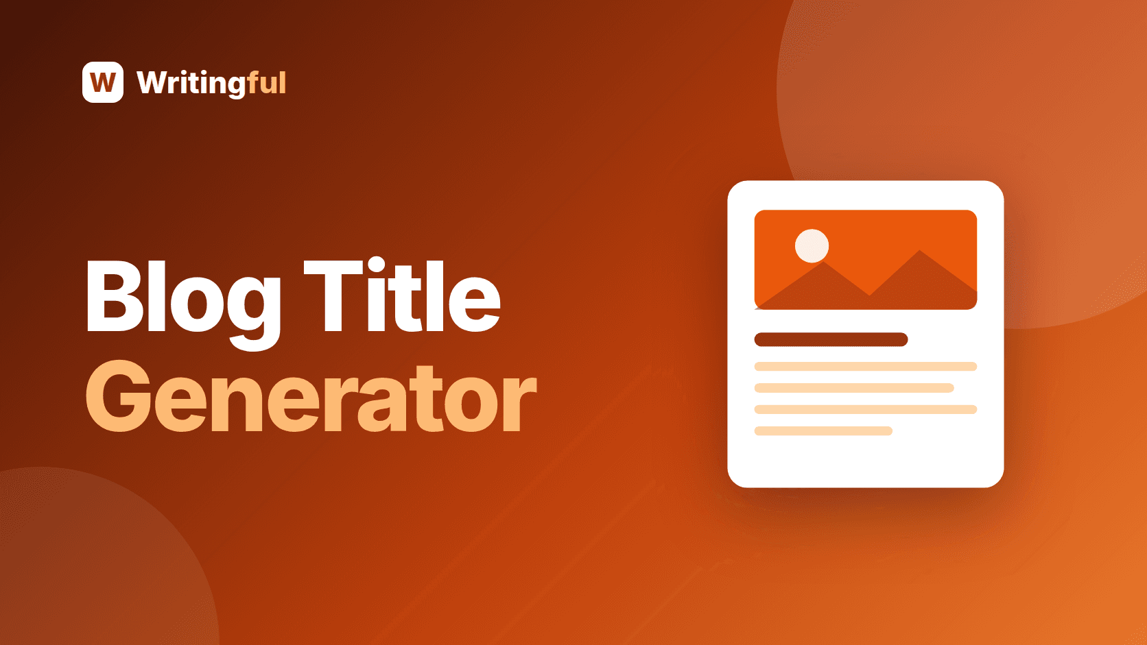 Free Blog Title Generator