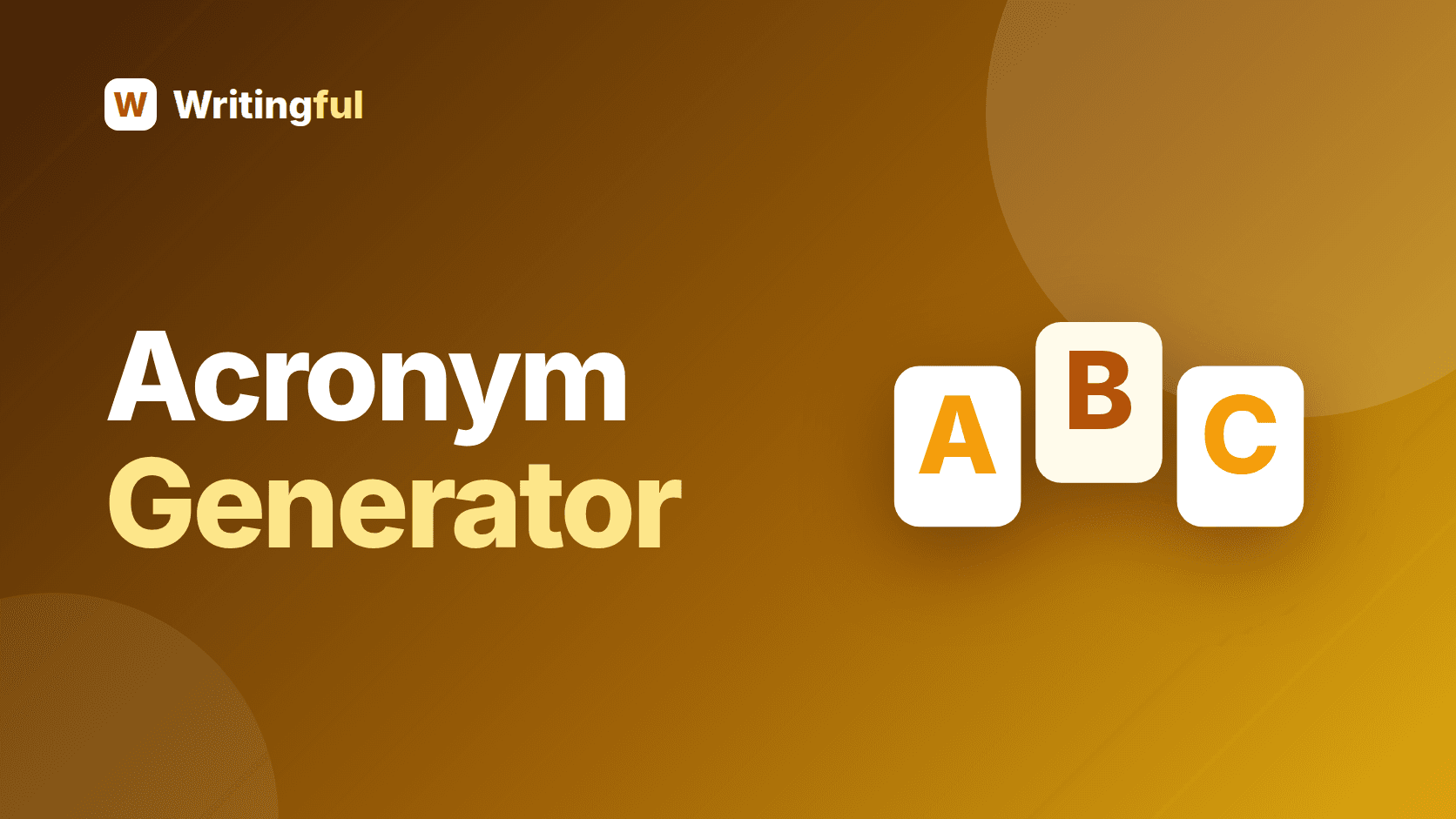 Free Acronym Generator