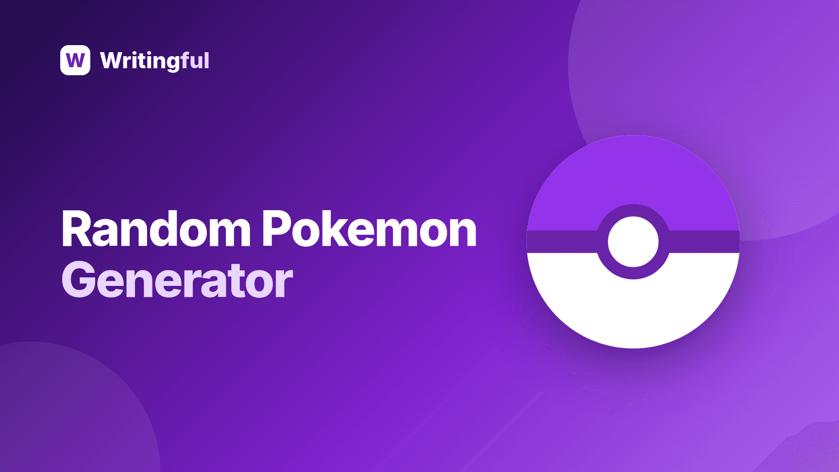 Free Random Pokemon Generator